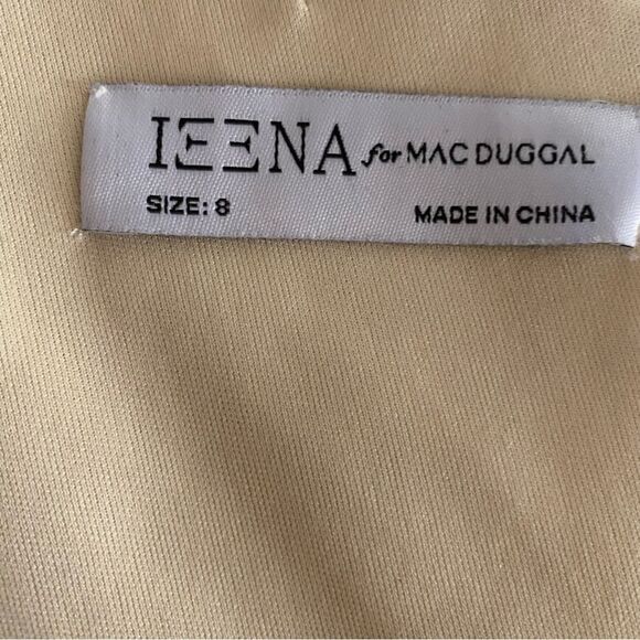 NWT Mac Duggal Ieena one shoulder mini dress draped animal print $298 Sz 8 - Picture 8 of 12